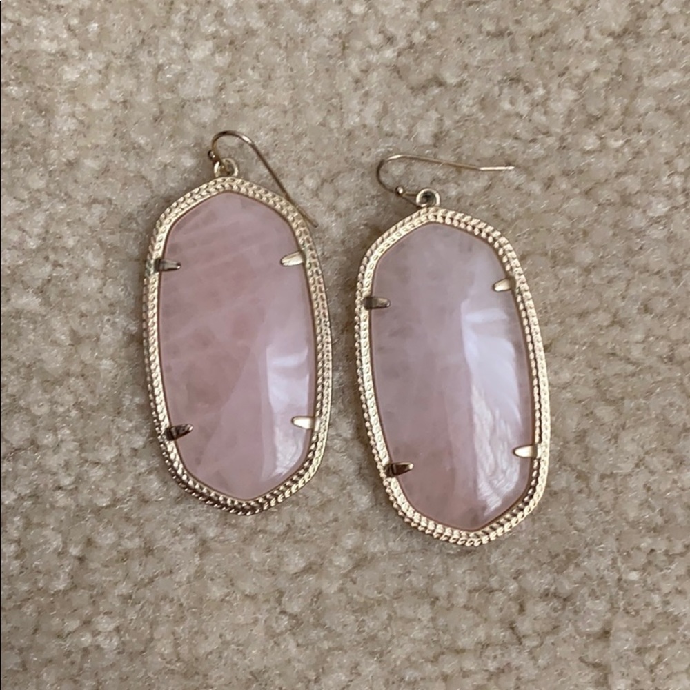 Kendra Scott Danielle Pear Clear Pink